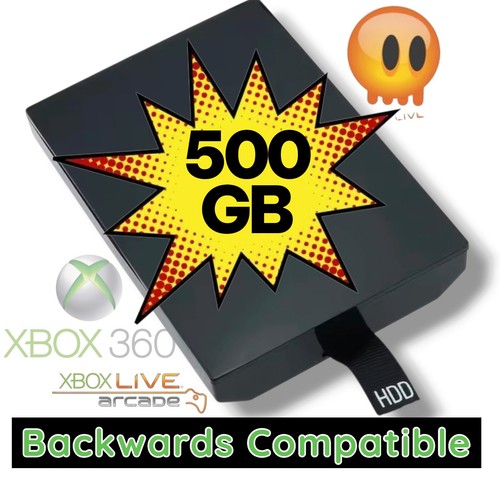 Xbox 360 slim 500gb hard - xbox,