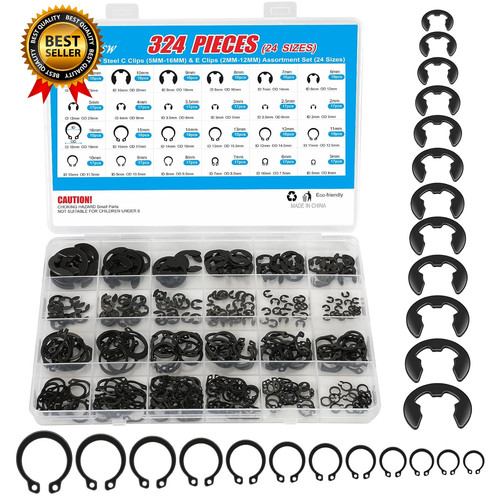 324pcs clips e - clips,